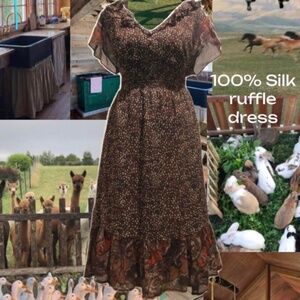 100% silk farm dress!